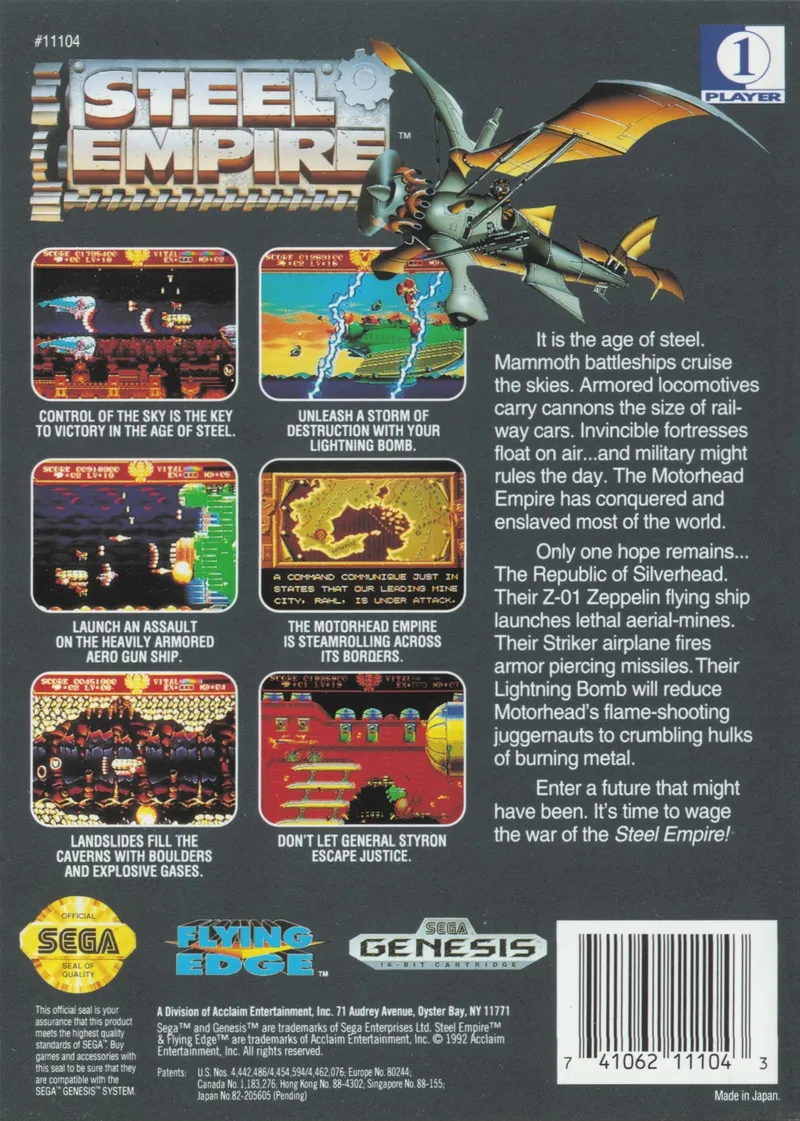 Steel Empire box back