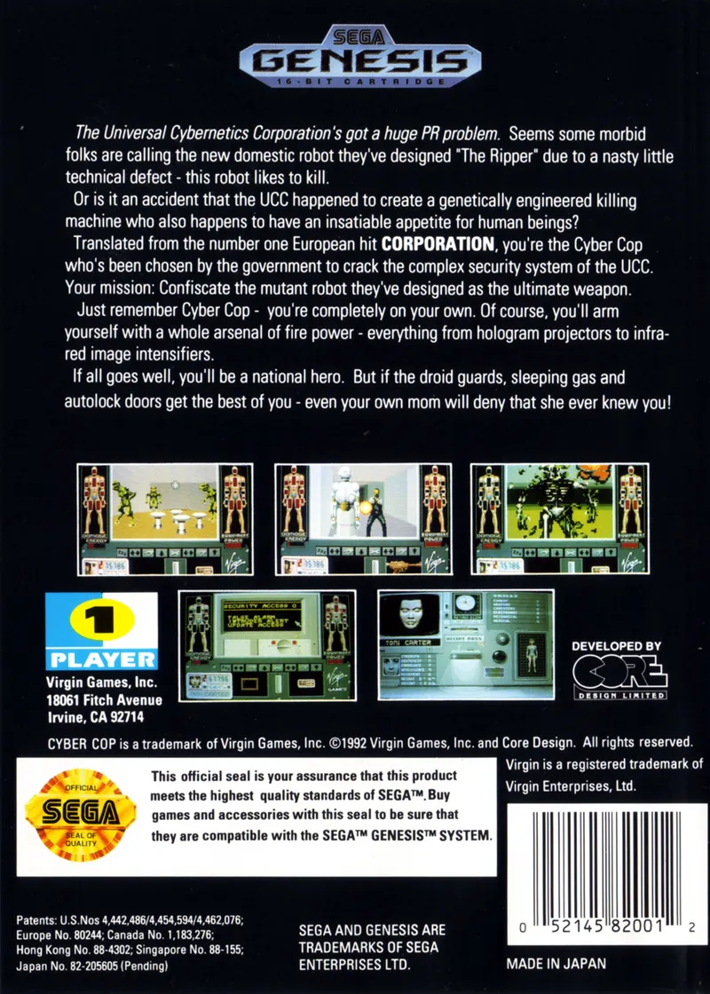 Cyber-Cop box back