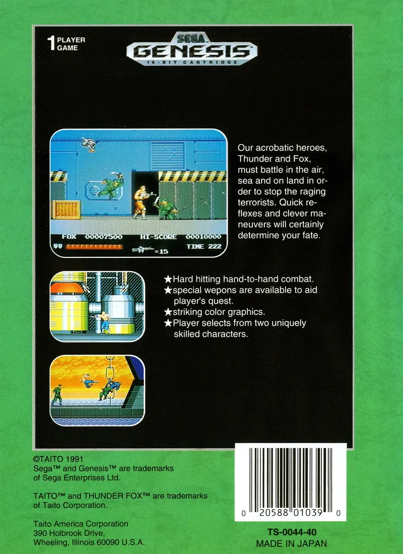 Thunder Fox box back