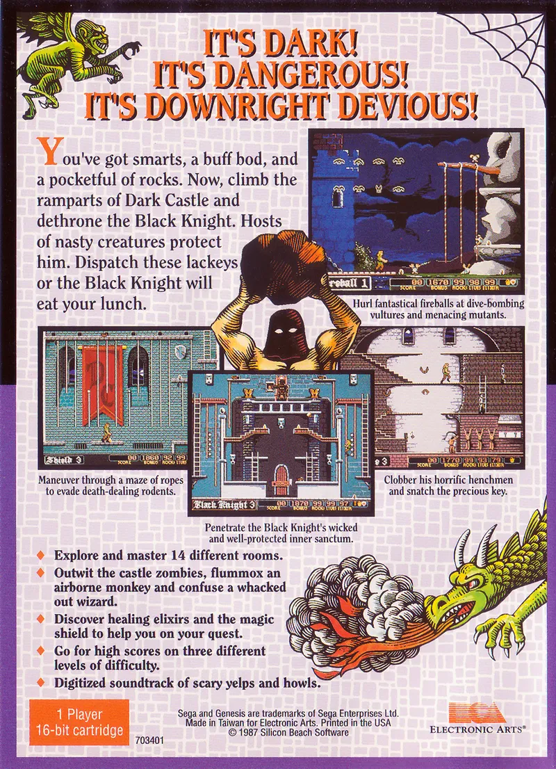 Dark Castle box back