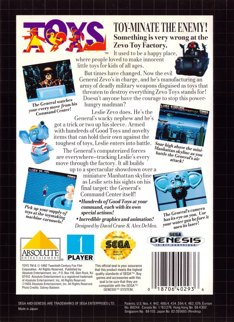 Toys box back