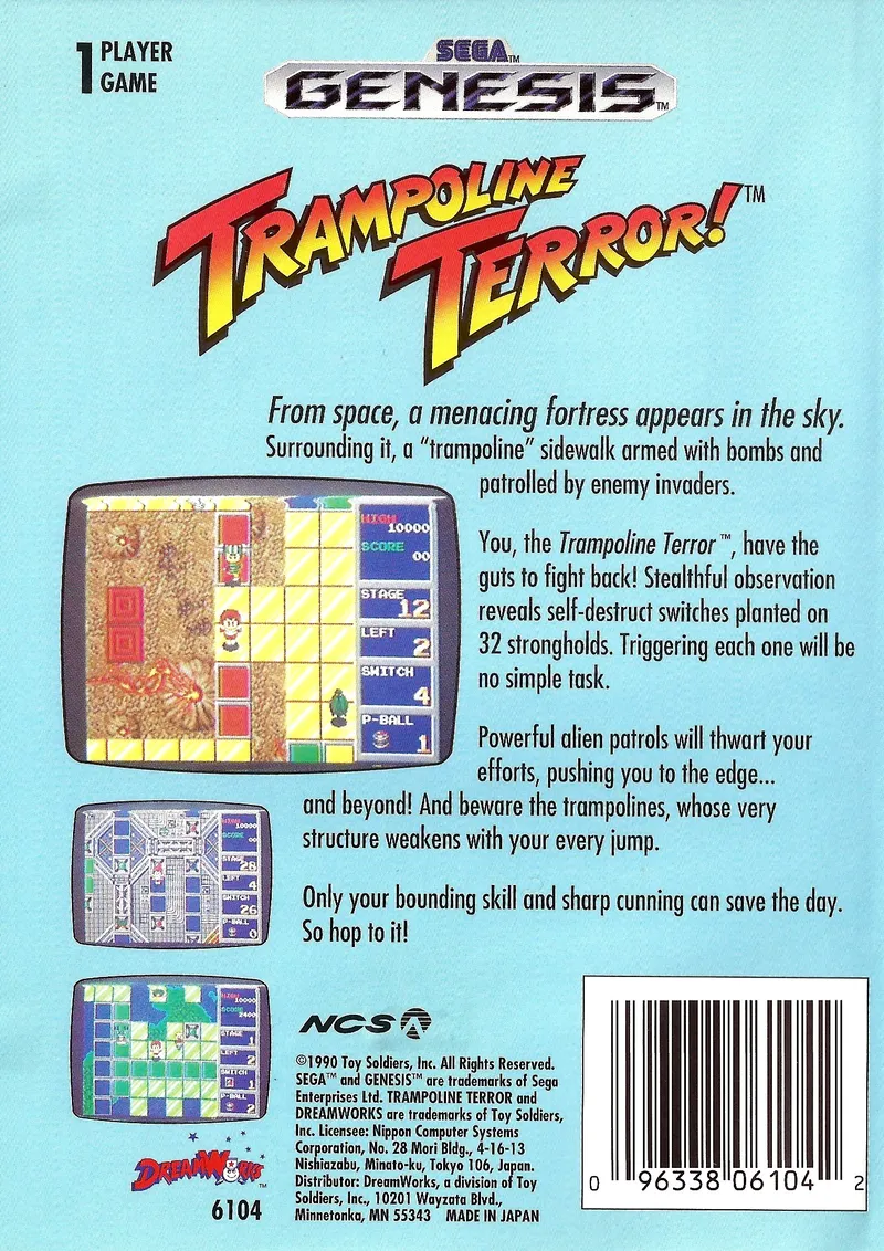 Trampoline Terror! box back