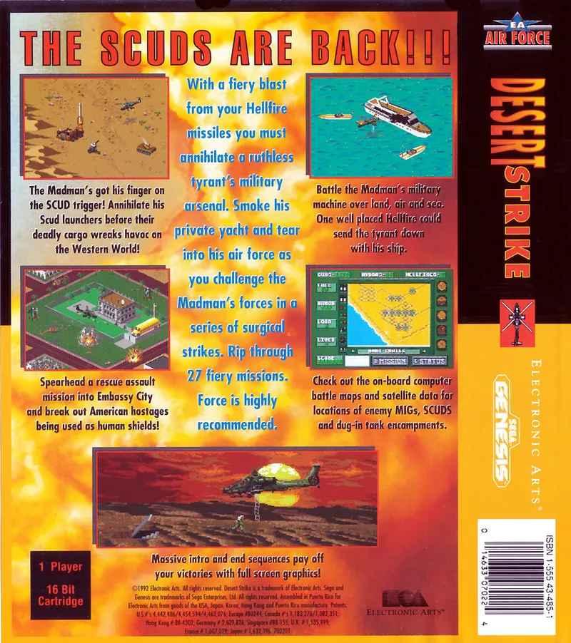 Desert Strike: Return to the Gulf box back