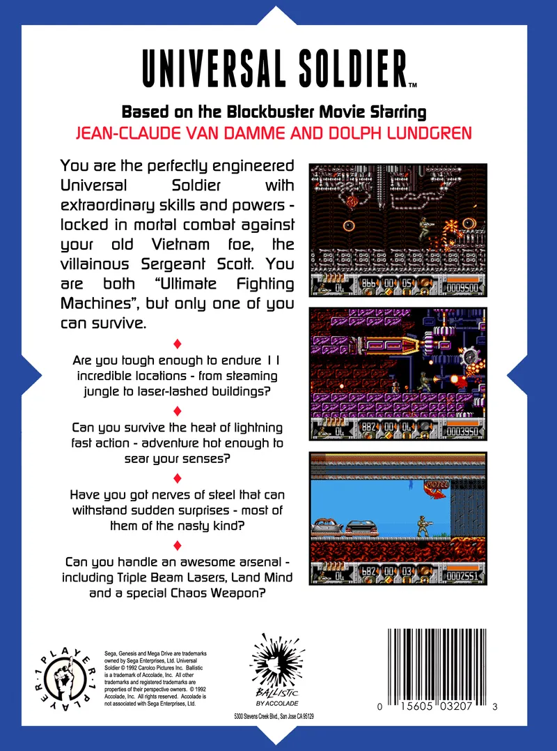 Universal Soldier box back