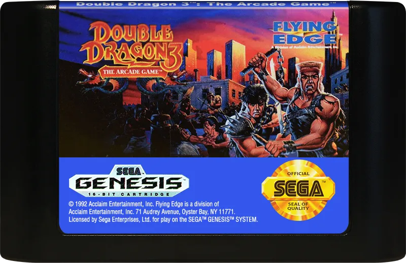 Double Dragon 3: The Arcade Game cart