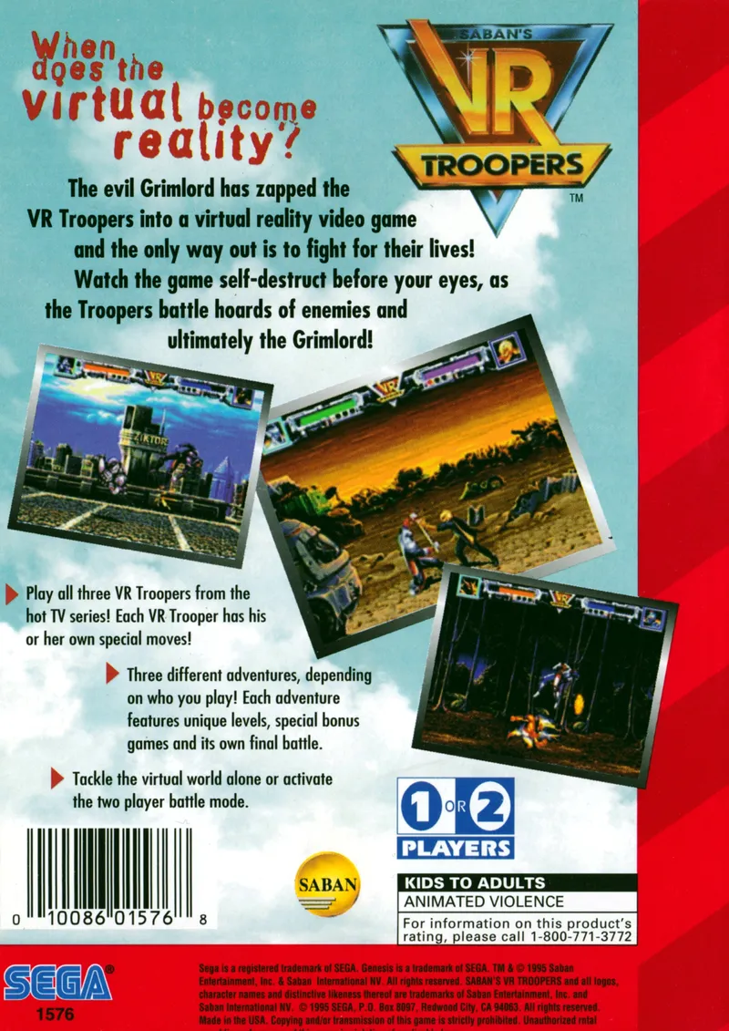 VR Troopers box back