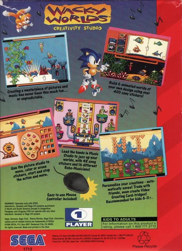 Wacky Worlds Creativity Studio box back