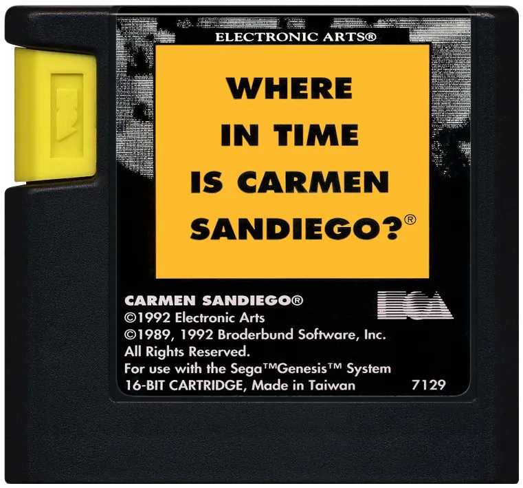 Where in Time Is Carmen Sandiego? cart
