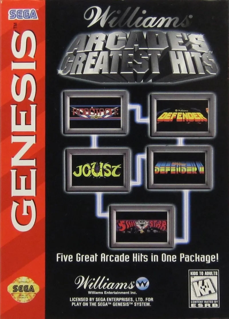Williams Arcade's Greatest Hits box art