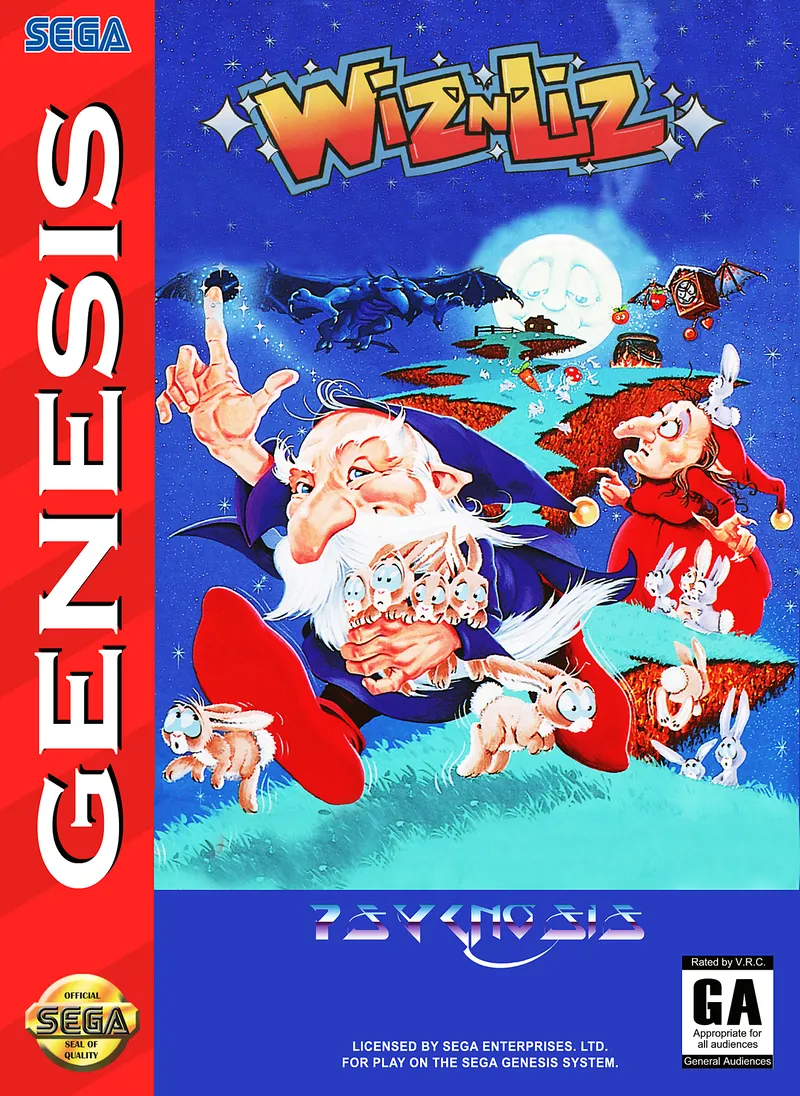 Wiz 'n' Liz box art