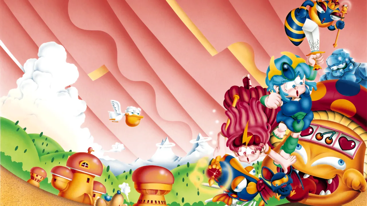 Backdrop artwork for Wonder Boy III: Monster Lair