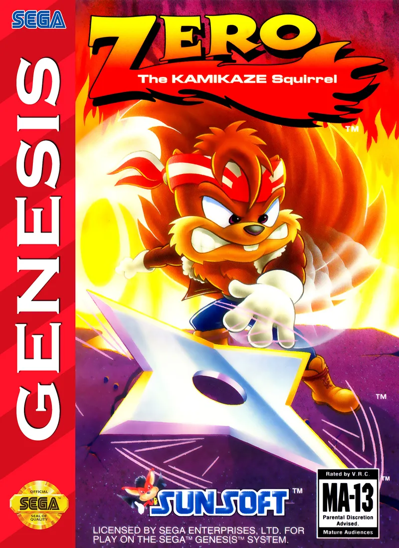 Zero the Kamikaze Squirrel box art