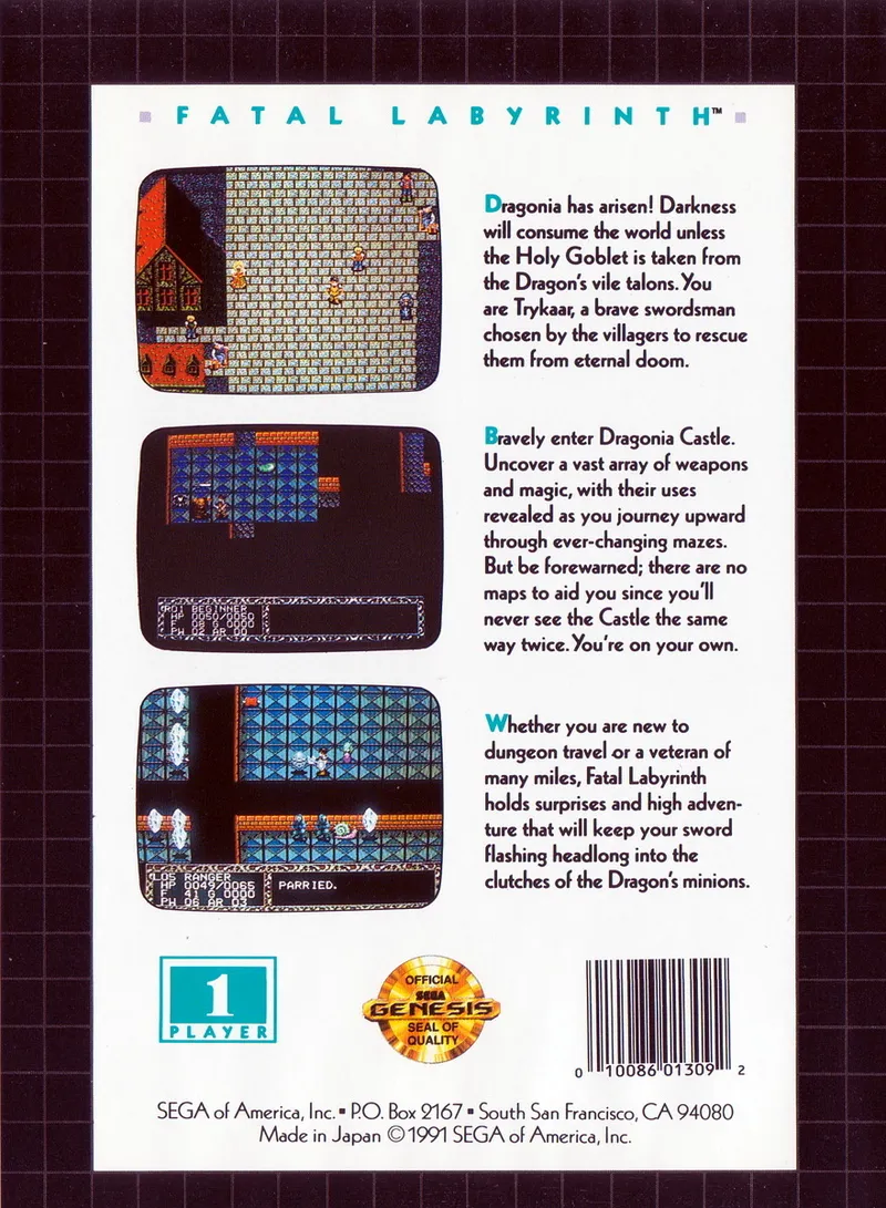 Fatal Labyrinth box back