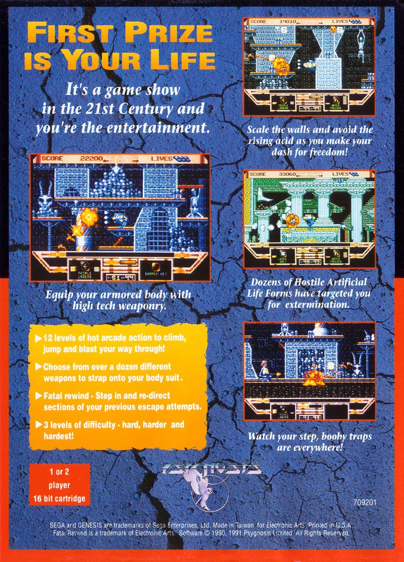 Fatal Rewind box back