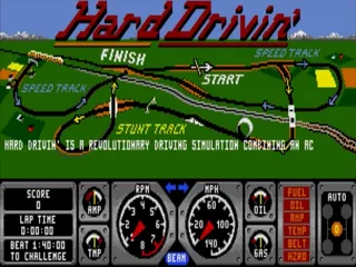 Hard Drivin' screenshot