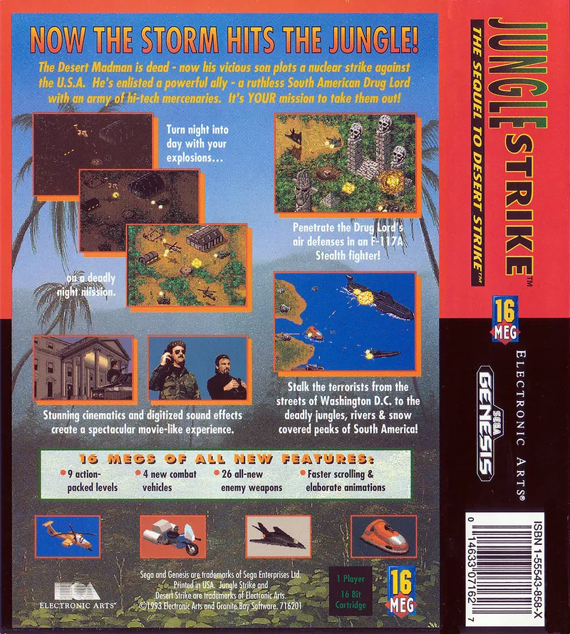 Jungle Strike box back