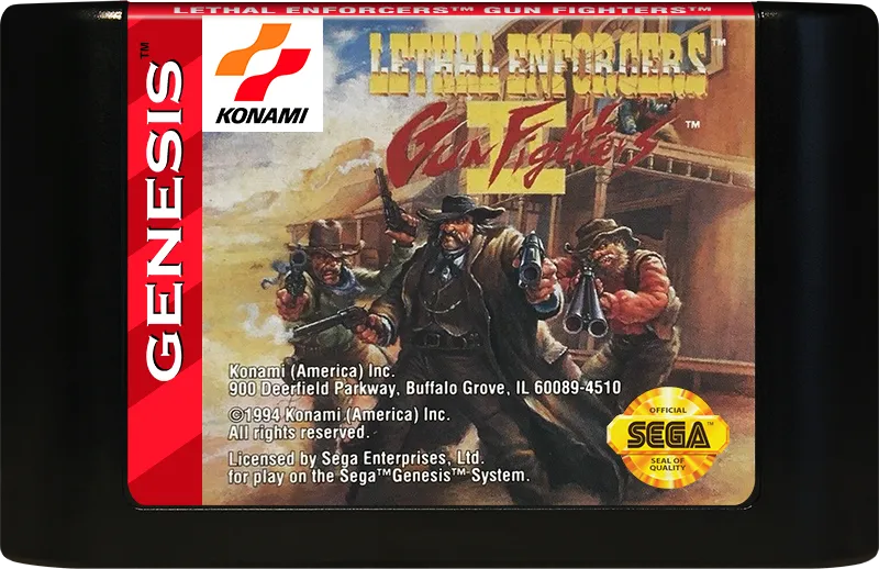 Lethal Enforcers II: Gunfighters cart