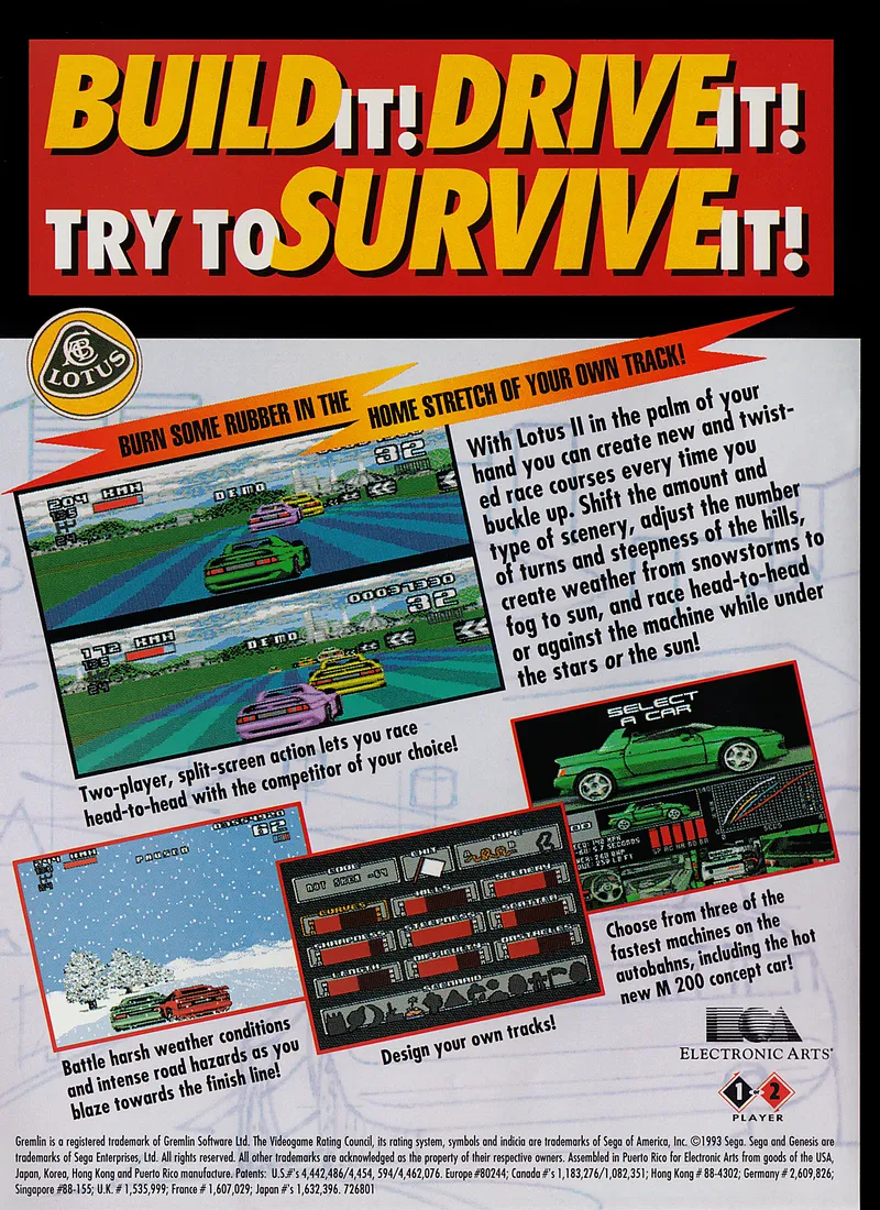 Lotus II box back