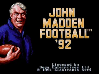 John Madden Football '92 screenshot