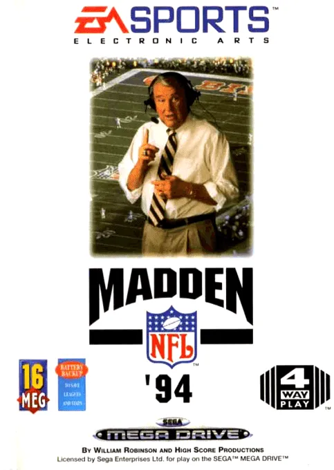 Madden NFL '94 box art