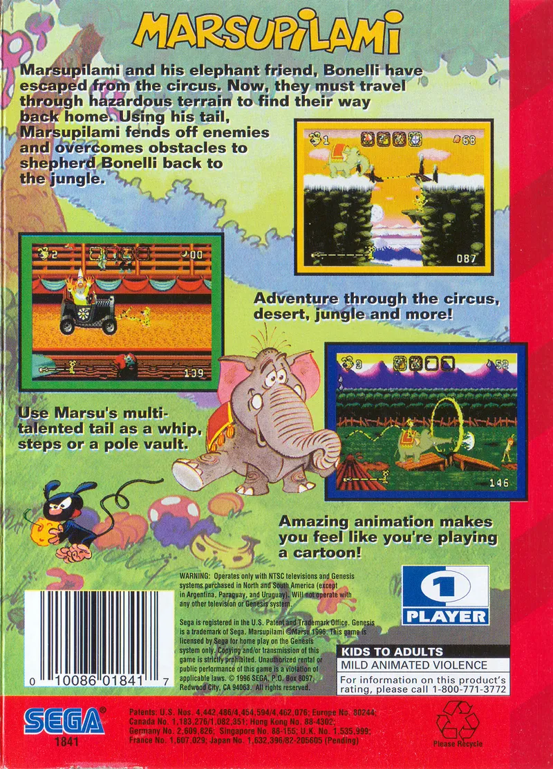 Marsupilami box back