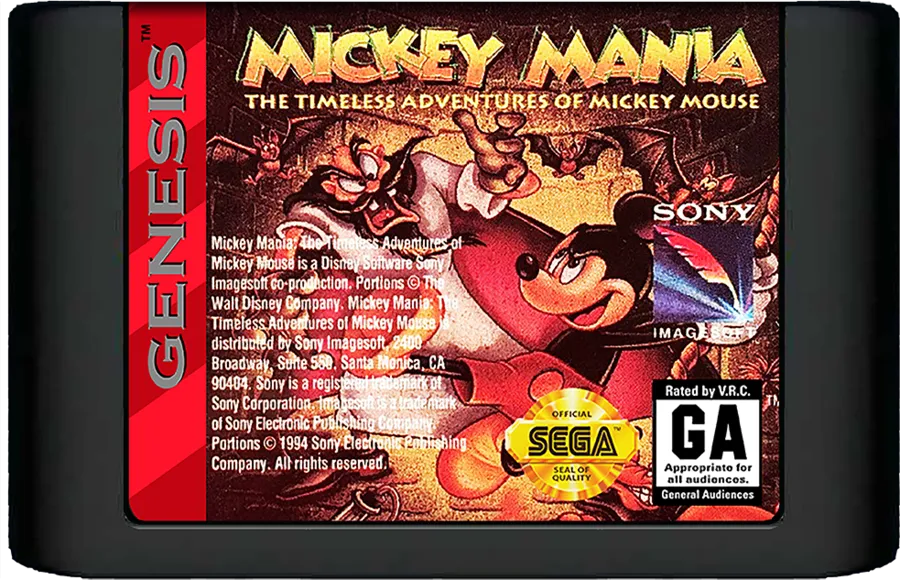 Mickey Mania: The Timeless Adventures of Mickey Mouse cart