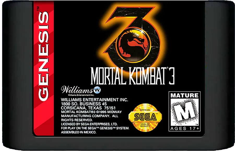 Mortal Kombat 3 cart