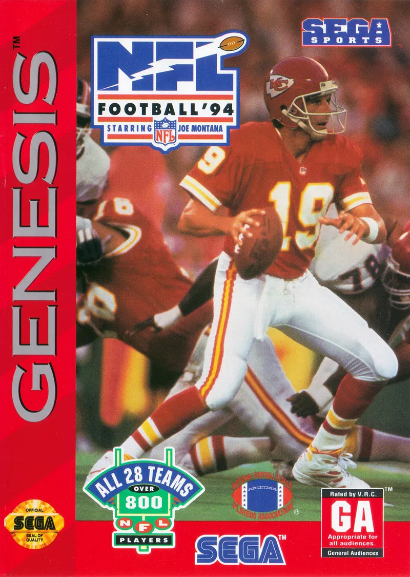 NFL Football '94 Starring Joe Montana box art