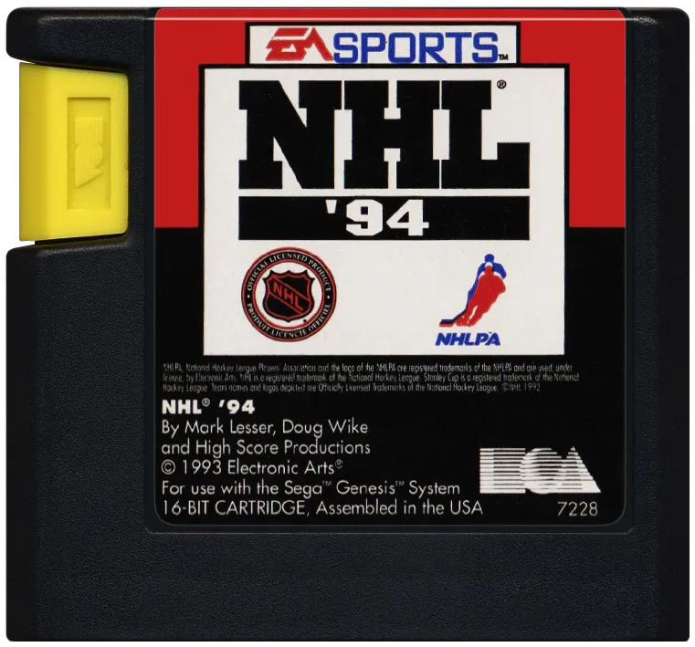NHL '94 cart