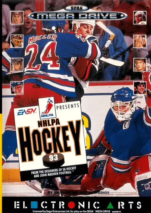 NHLPA Hockey 93 box art