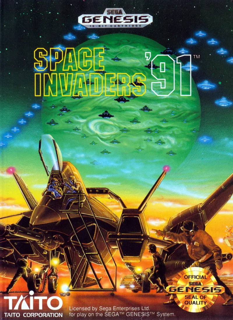Space Invaders '91 box art