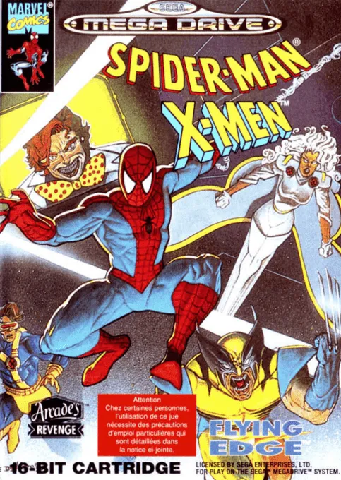 Spider-Man & X-Men: Arcade's Revenge box art