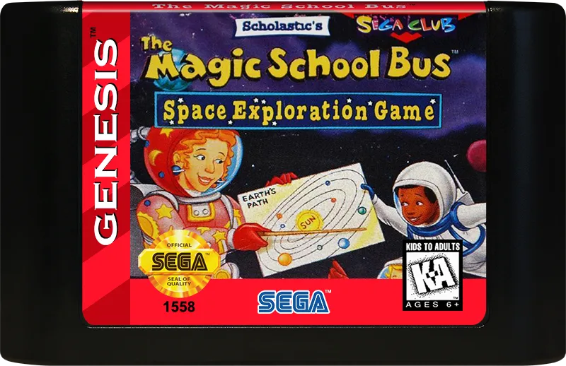 The Magic School Bus: Space Exploration Game cart