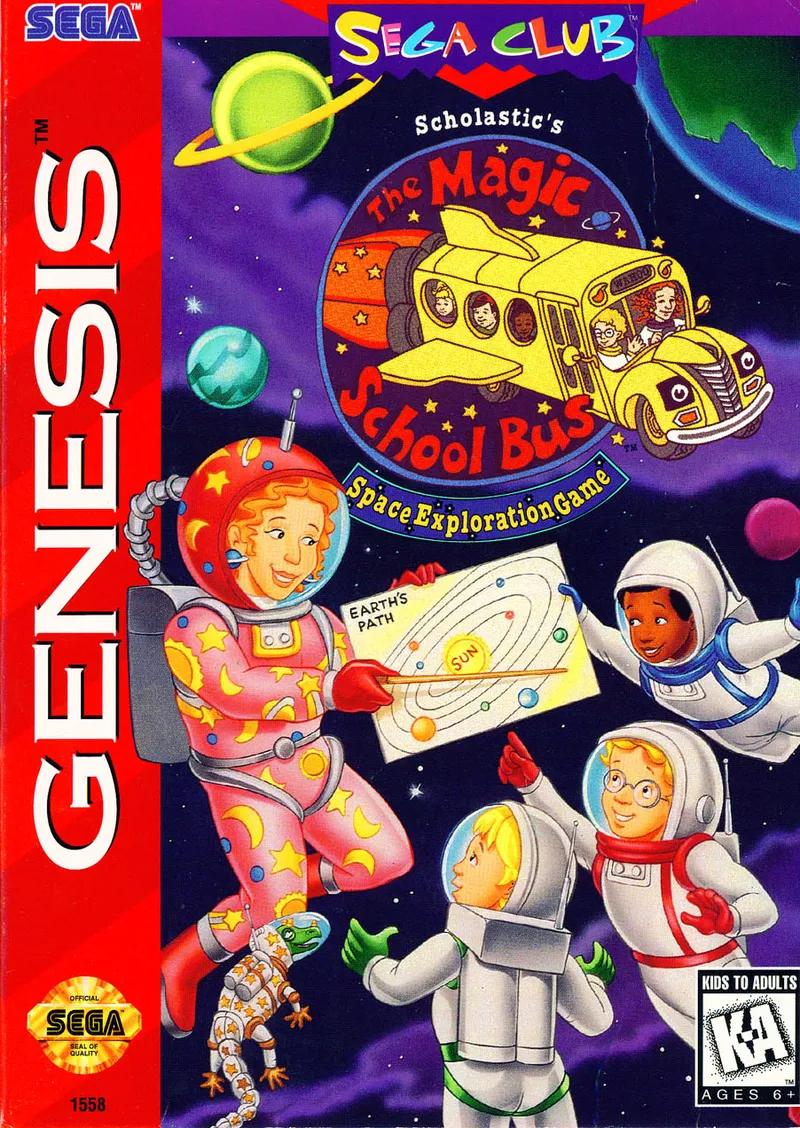 The Magic School Bus: Space Exploration Game box art
