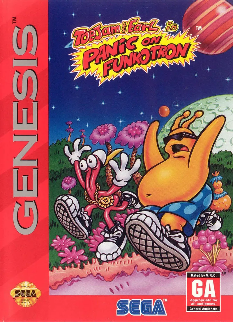 ToeJam & Earl in Panic on Funkotron box art