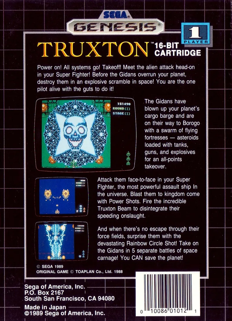 Truxton box back