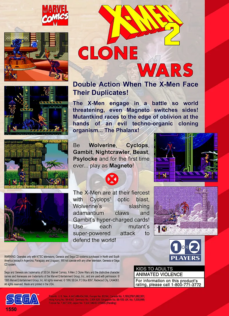 X-Men 2: Clone Wars box back