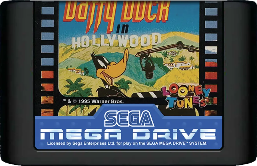 Daffy Duck in Hollywood cart