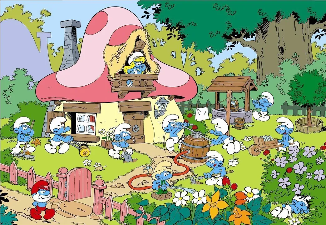 Backdrop artwork for The Smurfs