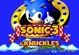 Sonic & Knuckles + Sonic 3 (Europe) (Lock-On) title screen