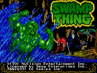 Swamp Thing title screen