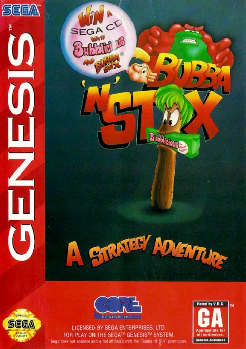 Backdrop artwork for Bubba 'N' Stix