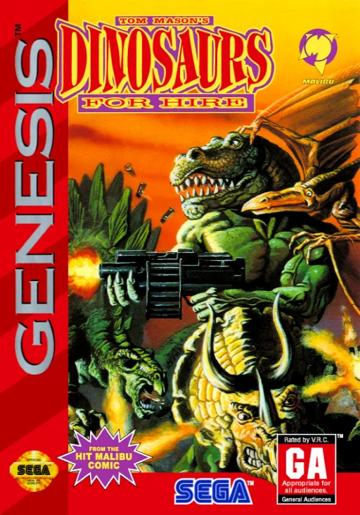 Tom Mason's Dinosaurs for Hire box art