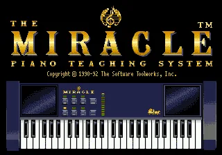 The Miracle Piano Teaching System title screen