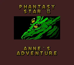 Phantasy Star II - Anne's Adventure (Japan) (Sega Game Toshokan) title screen