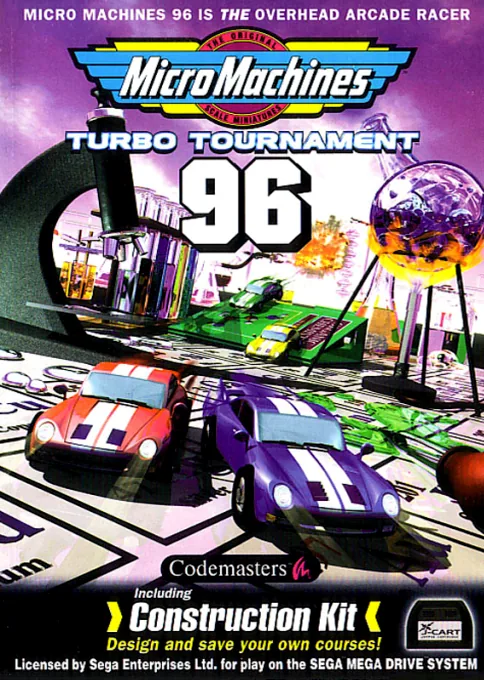 Micro Machines - Turbo Tournament 96 (Europe) (Rev 1) (J-Cart) cover art for Sega Genesis