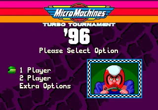 Micro Machines - Turbo Tournament 96 (Europe) (Rev 1) (J-Cart) title screen
