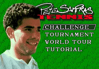 Pete Sampras Tennis (Europe) (Rev 2) (MDSTEE13) title screen