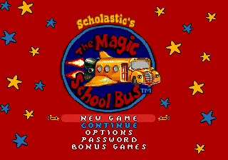 Magic School Bus, The - Space Exploration Game title screen