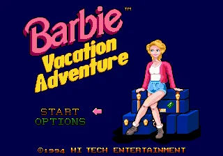Barbie Vacation Adventure title screen